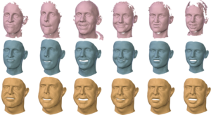 Learning a model of facial shape and expression from {4D} scans