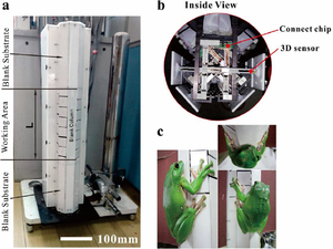 A force-measuring and behaviour-recording system consisting of 24 individual 3D force plates for the study of single limb forces in climbing animals on a quasi-cylindrical tower