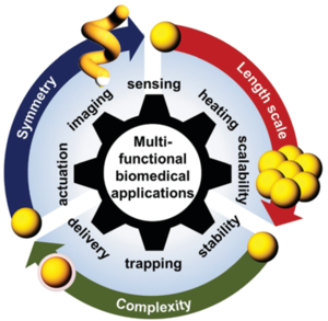 Recent advances in gold nanoparticles forbiomedical applications: from hybrid structuresto multi-functionality