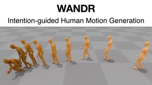{WANDR}: Intention-guided Human Motion Generation