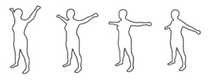 Parameterized Model of {2D} Articulated Human Shape