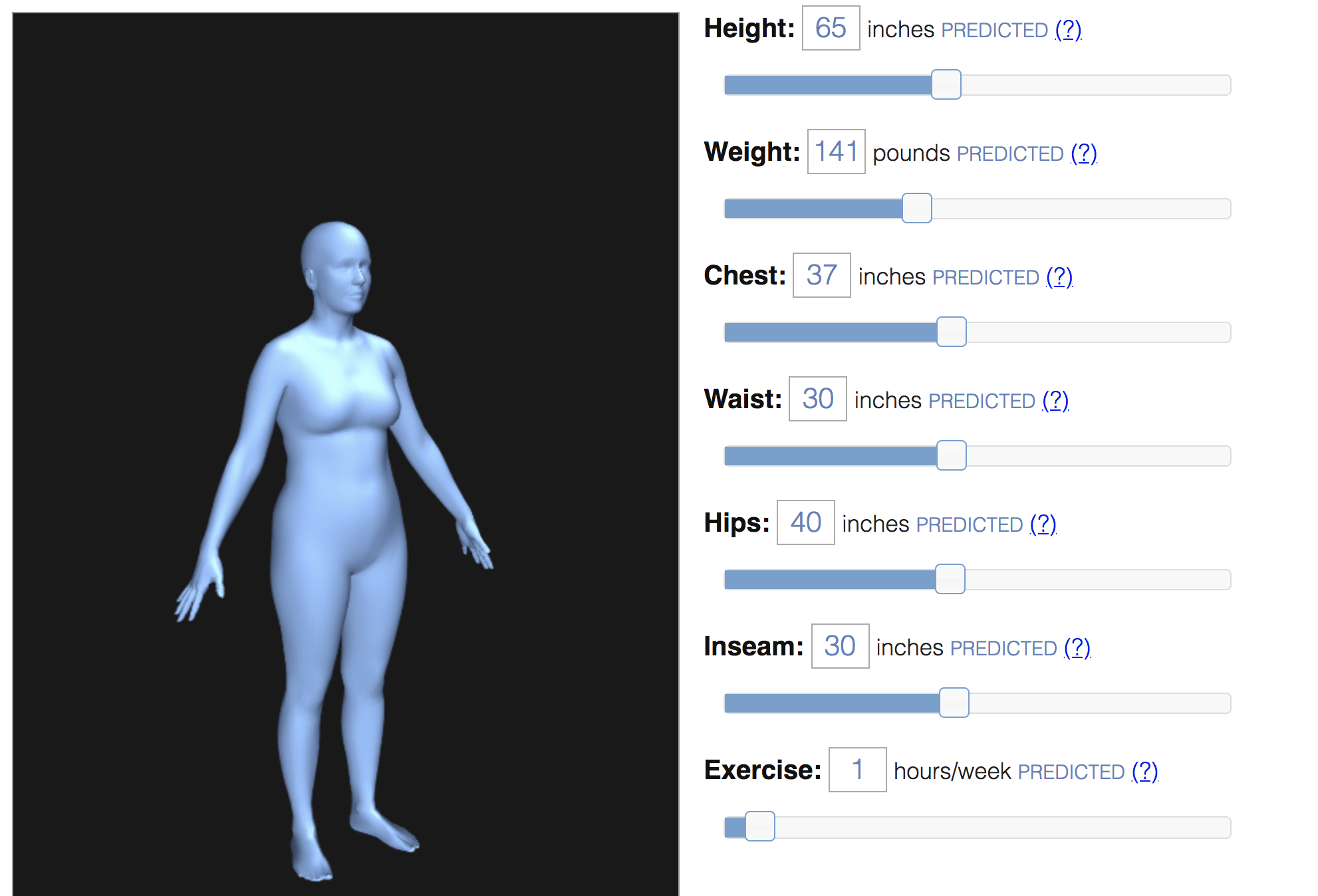 Body Shape Visualizer | Max Planck Institute for Intelligent Systems