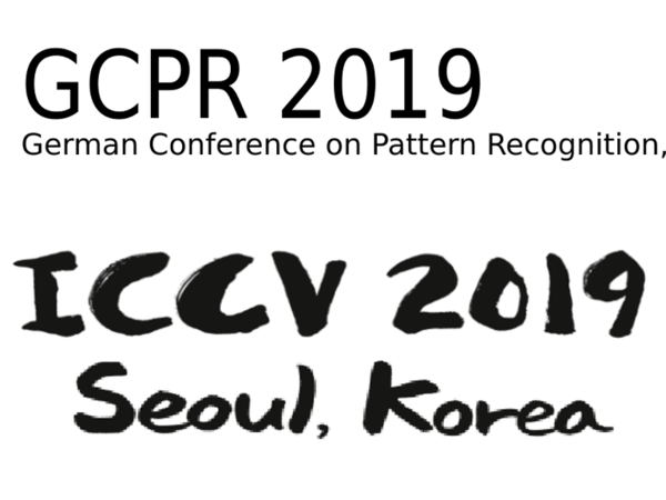 New papers accepted at ICCV and GCPR 2019
