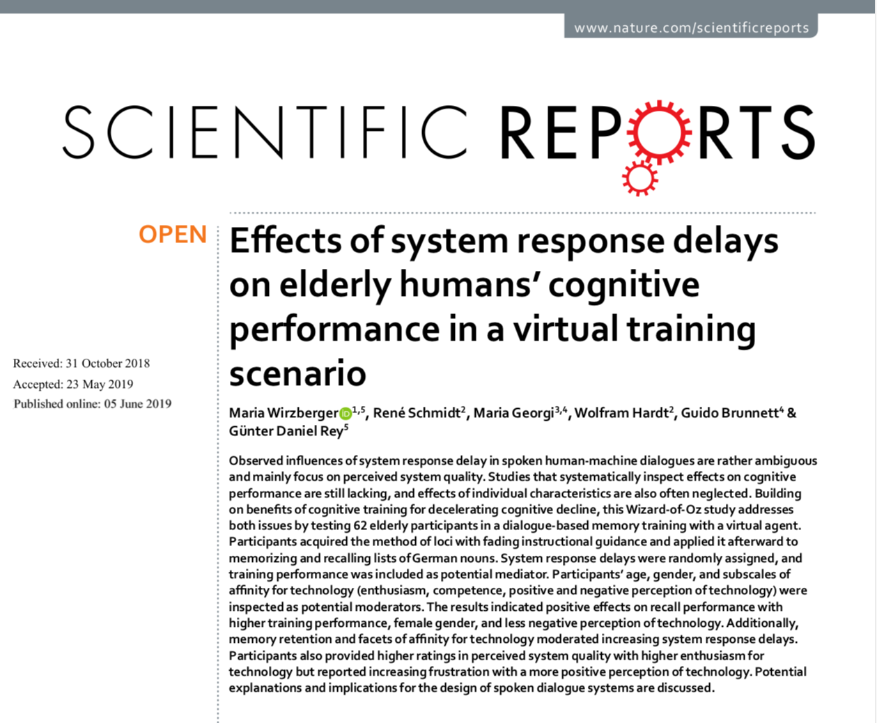 Post scientific reports
