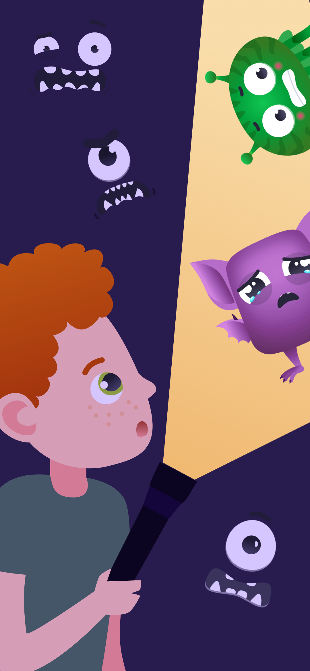 Paul facing monsters