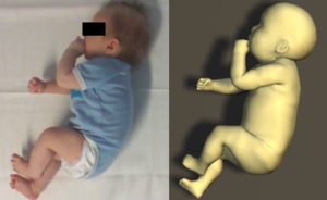 Learning an Infant Body Model from {RGB-D} Data for Accurate Full Body Motion Analysis