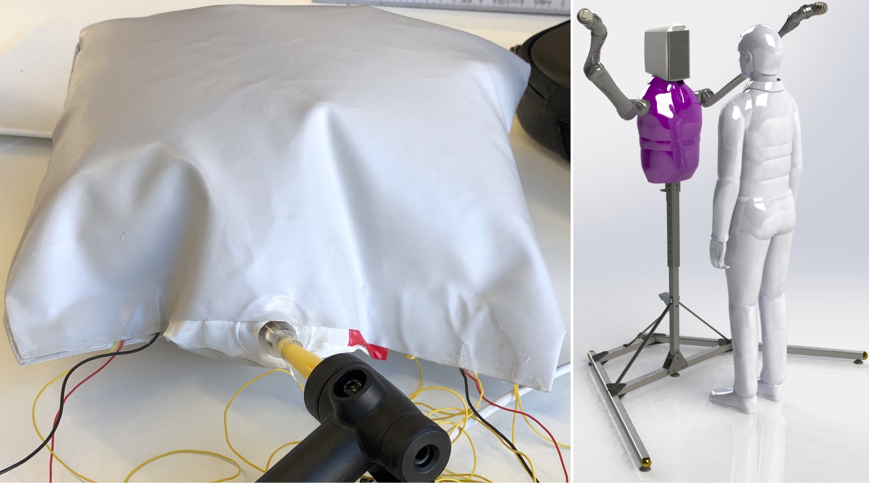 Inflatable Haptic for the Torso of a Hugging Robot | Max for Systems