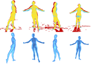Detailed human shape and pose from images